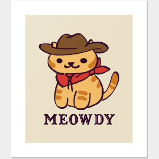 kitty collector billy the kitten / cowboy cat goes meowdy Posters and Art